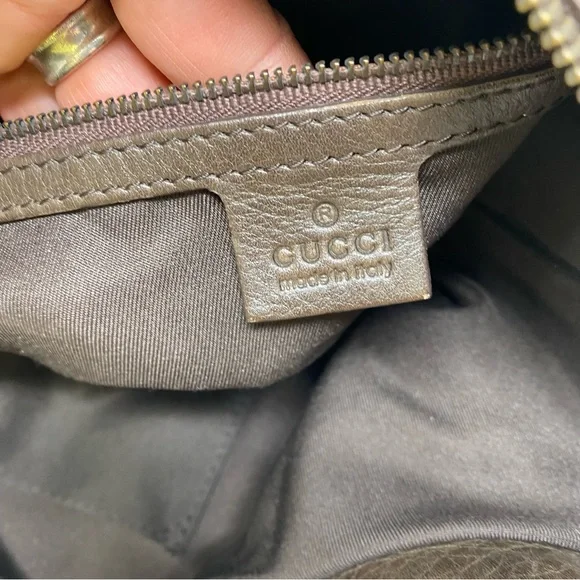 Gucci Biba Studded GG Canvas Hobo Shoulder Bag - Picture 7 of 9